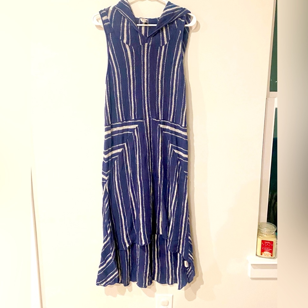 Fee People Intimately Knit Hooded Sleeveless High-Low Dress